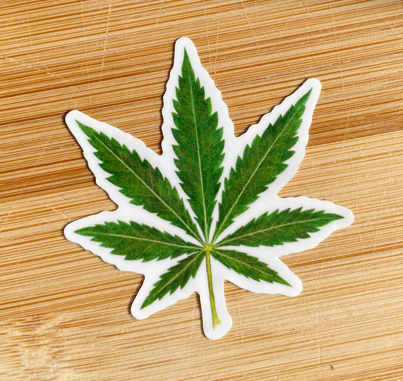 cannabis sticker